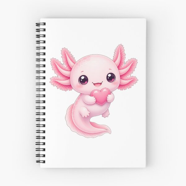 Item preview, Cute Kawaii Axolotl Holding Heart designed and sold by puredevn.