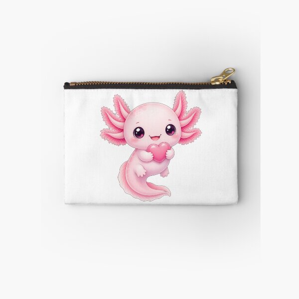 Item preview, Cute Kawaii Axolotl Holding Heart designed and sold by puredevn.