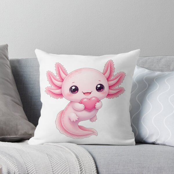 Item preview, Cute Kawaii Axolotl Holding Heart designed and sold by puredevn.