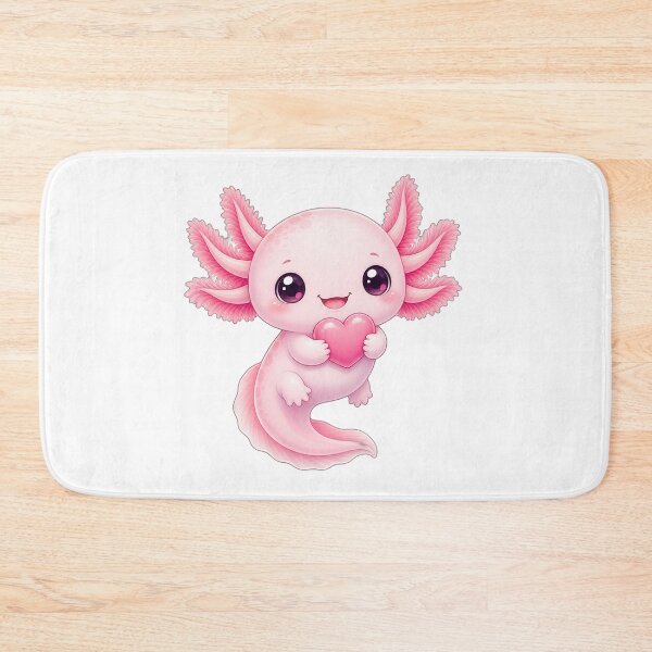 Item preview, Cute Kawaii Axolotl Holding Heart designed and sold by puredevn.