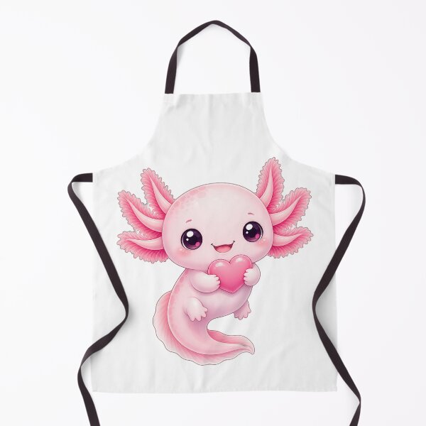 Item preview, Cute Kawaii Axolotl Holding Heart designed and sold by puredevn.