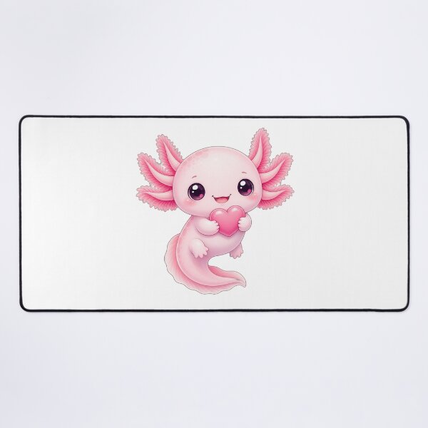 Item preview, Cute Kawaii Axolotl Holding Heart designed and sold by puredevn.