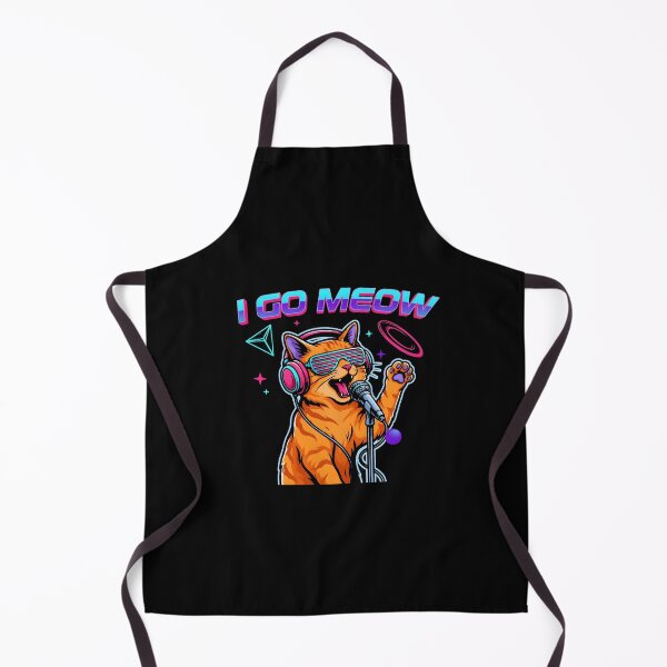 Item preview, I Go Meow Retro Meme Funny Singing Cat for Cat Lovers designed and sold by Redgiant87x.