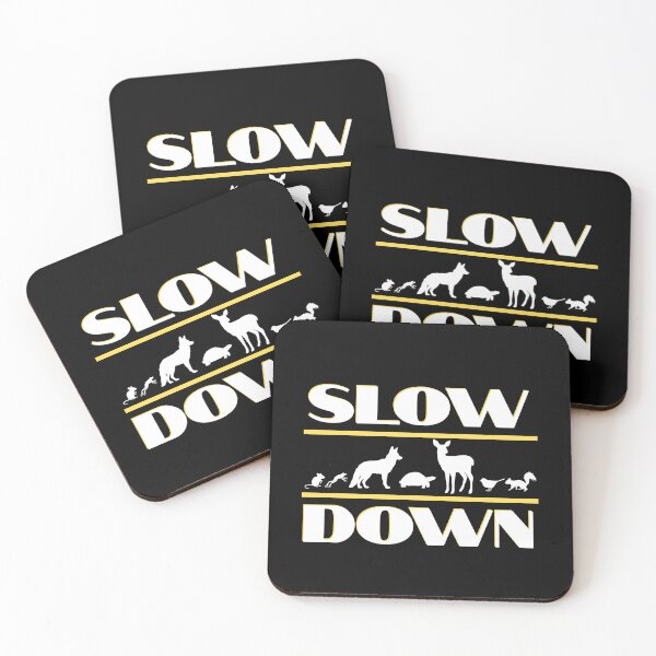 Item preview, Slow Down for Wildlife - Animal Crossing Safety Sign | Light Ink Edition designed and sold by SunandShade.