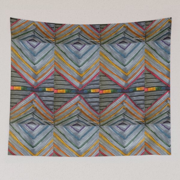 Item preview, Dark Rainbow Chevrons  designed and sold by DancingCreek.