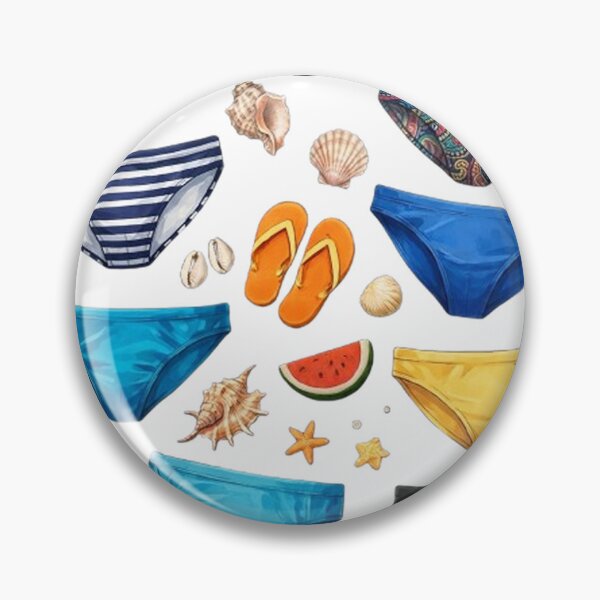 Item preview, Colorful speedo's and Seashells Summer Beach Design designed and sold by Hookesmode.