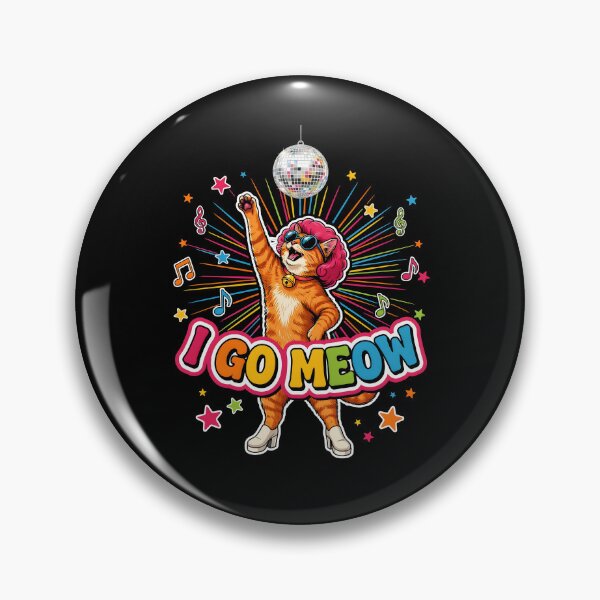 Item preview, I Go Meow Retro Meme Cute Cat Meme for Cat Mom and Cat Dad designed and sold by Redgiant87x.
