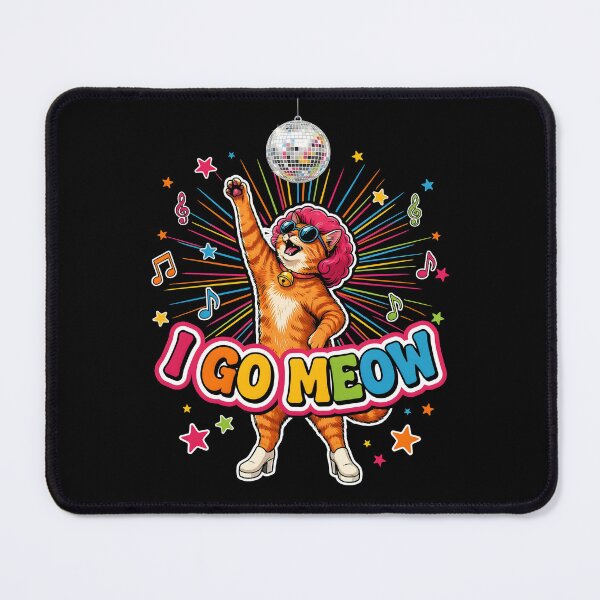 Item preview, I Go Meow Retro Meme Cute Cat Meme for Cat Mom and Cat Dad designed and sold by Redgiant87x.