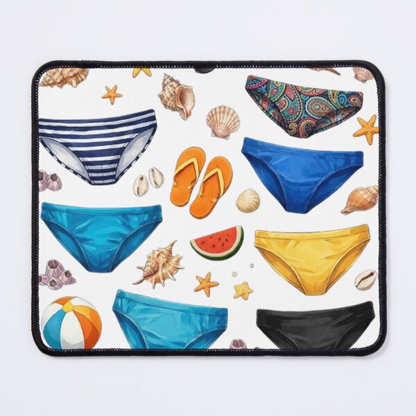 Item preview, Colorful speedo's and Seashells Summer Beach Design designed and sold by Hookesmode.