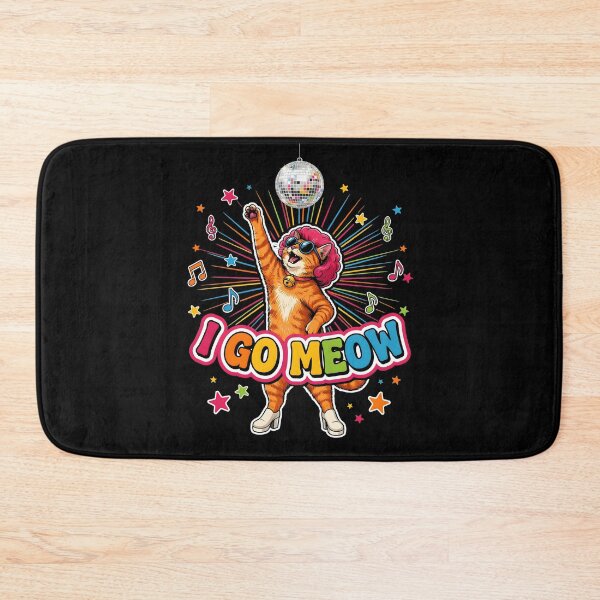 Item preview, I Go Meow Retro Meme Cute Cat Meme for Cat Mom and Cat Dad designed and sold by Redgiant87x.