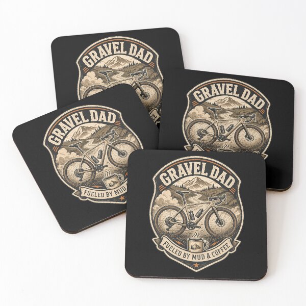 Item preview, Gravel Dad – Powered by Mud & Coffee designed and sold by querblick.