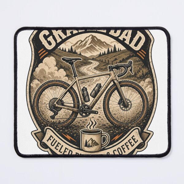 Item preview, Gravel Dad – Powered by Mud & Coffee designed and sold by querblick.
