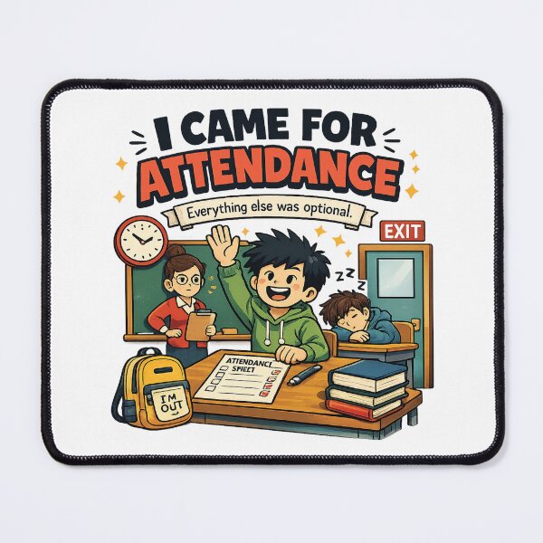 Item preview, I Came for Attendance | Funny Student Back to School T-Shirt & Sticker designed and sold by MAPDDesigns.