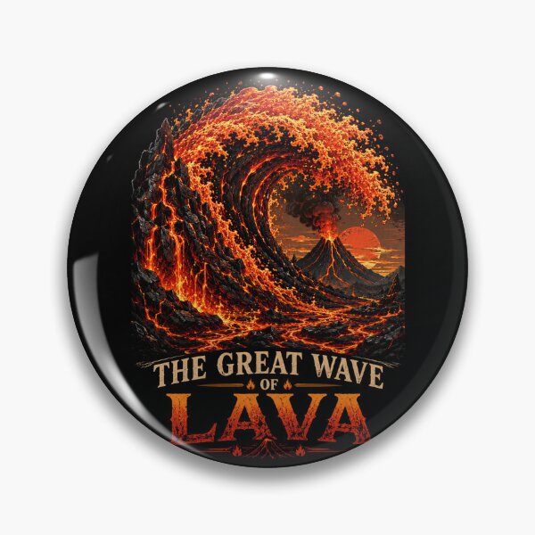Item preview, The great wave of lava designed and sold by Side Quest Co..