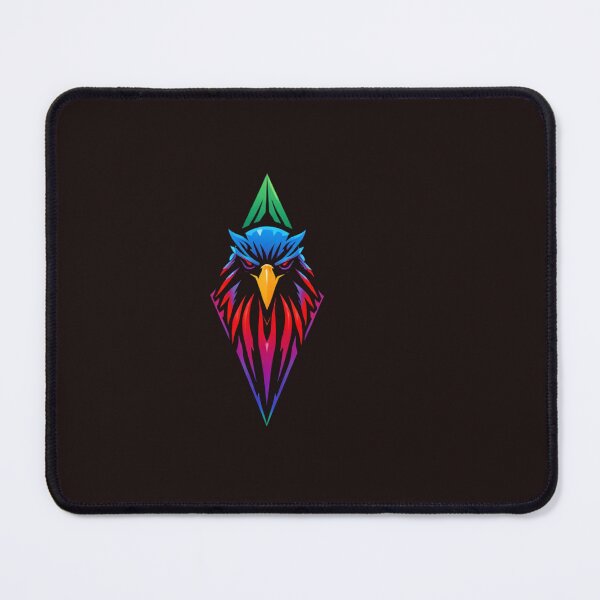 Item preview, Vibrant Geometric Eagle Head Abstract Art designed and sold by QIMMADesigns.