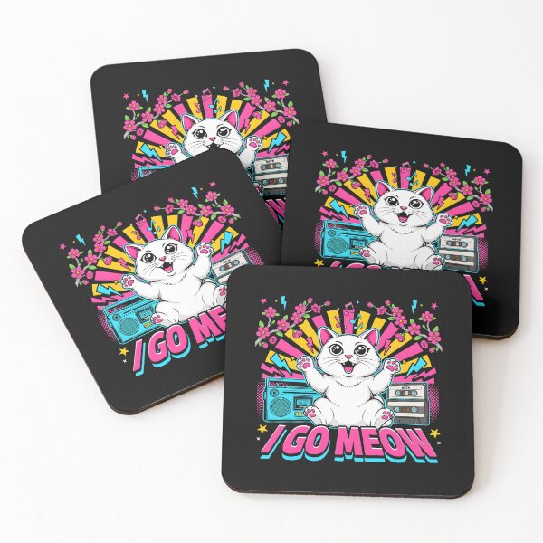 Item preview, I Go Meow Retro Meme Vintage Singing Cat for Cat Lovers designed and sold by Redgiant87x.
