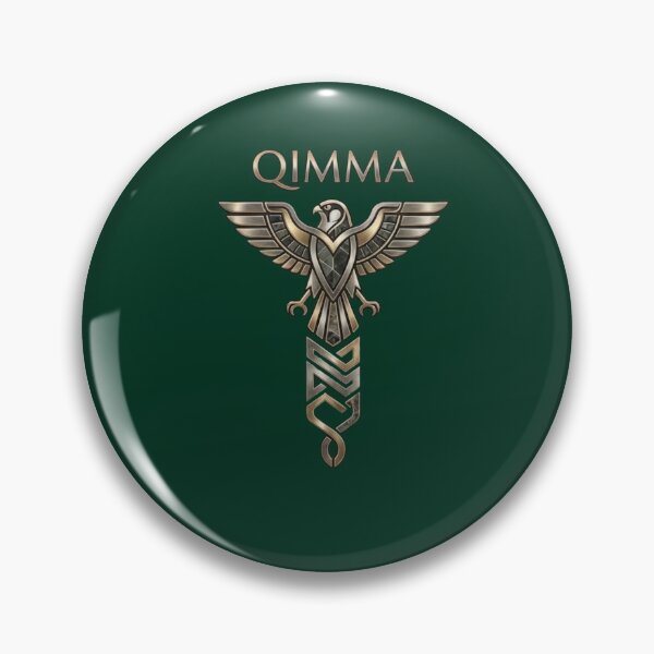 Artikelvorschau, QIMMA Goldener Adler Minimalistisches Luxus-Emblem entworfen und verkauft von QIMMADesigns.