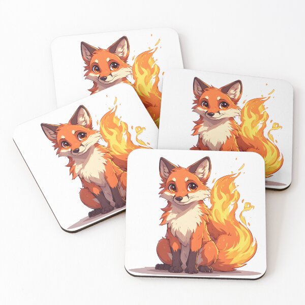 Item preview, Magical Fire Fox – Cute Fantasy Creature Cartoon Illustration designed and sold by Karolina’s Cozy Creations.