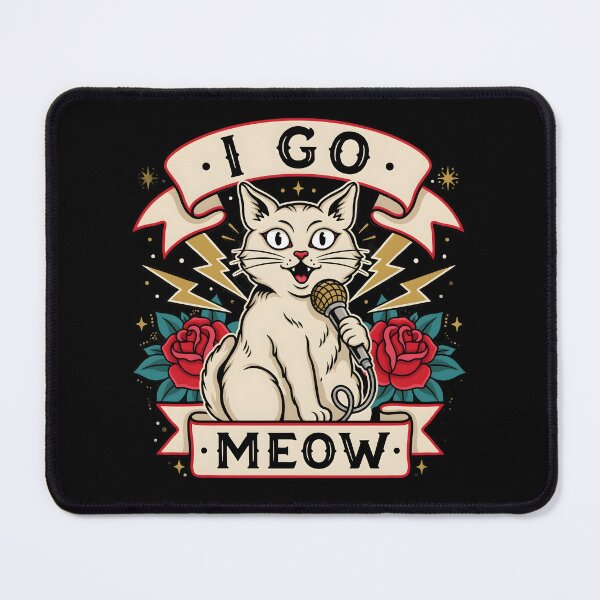 Item preview, I Go Meow Retro Meme Funny Cat Lover with Vintage Style designed and sold by Redgiant87x.