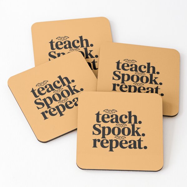 Item preview, Teach Spook Repeat Teacher Halloween Typography Shirt designed and sold by Raw Tigers.