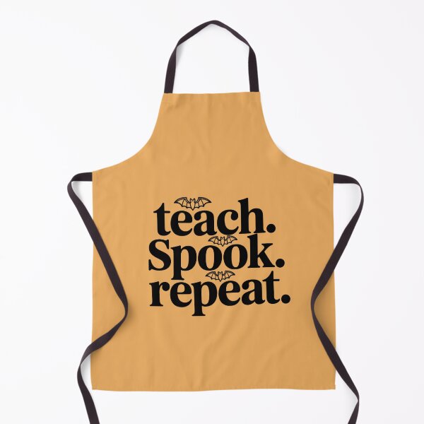 Item preview, Teach Spook Repeat Teacher Halloween Typography Shirt designed and sold by Raw Tigers.