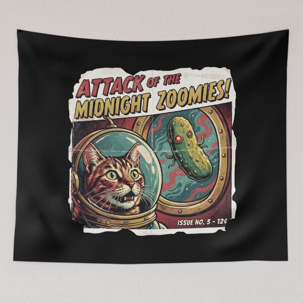 Item preview, Attack of the Cat designed and sold by ricopanda.