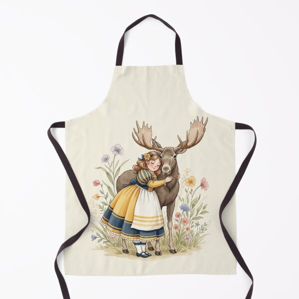 Item preview, Sweet Moment with a Friendly Moose designed and sold by Pasteltone.