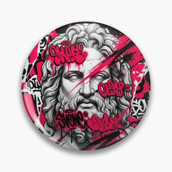 Item preview, Baroque Vandal Classical Statue - Super Chaotic Streetwear Art designed and sold by krish-prints.