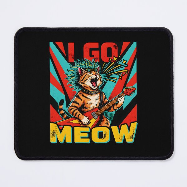 Item preview, I Go Meow Retro Meme Cute Singing Cat for Crazy Cat Lady designed and sold by Redgiant87x.