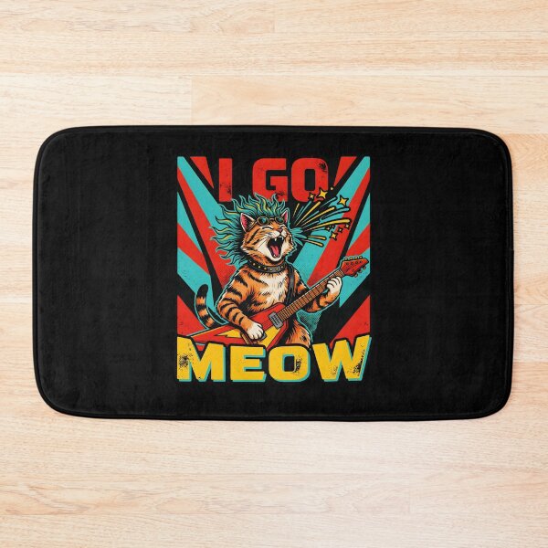 Item preview, I Go Meow Retro Meme Cute Singing Cat for Crazy Cat Lady designed and sold by Redgiant87x.