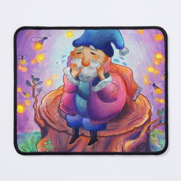 Item preview, An anxious little gnome on a magical setting  designed and sold by CorazonDQuetzal.