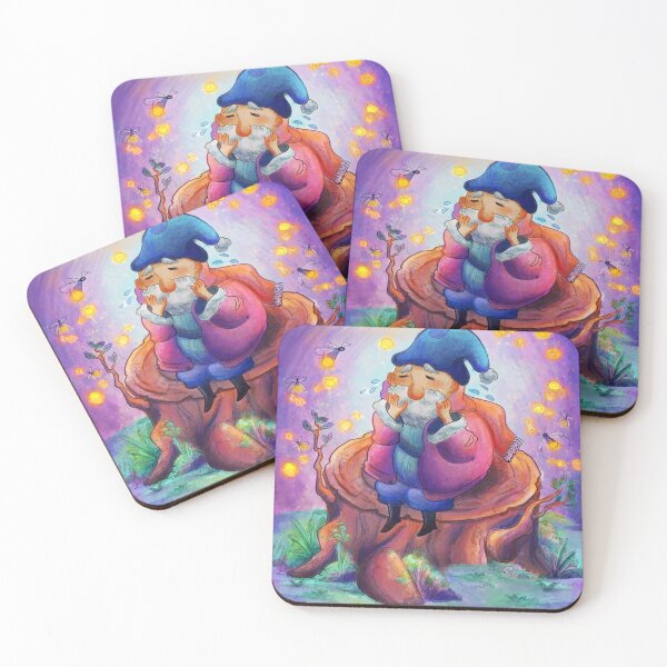Item preview, An anxious little gnome on a magical setting  designed and sold by CorazonDQuetzal.
