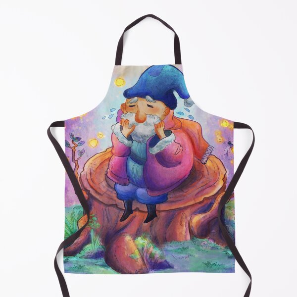 Item preview, An anxious little gnome on a magical setting  designed and sold by CorazonDQuetzal.