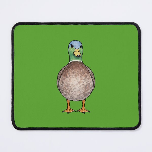 Item preview, Mallard Duck Illustration | Front Facing Cartoon Drake designed and sold by pigeonlovrs.