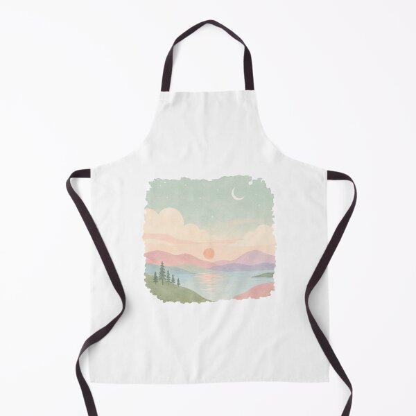 Item preview, Minimalist Mountain Lake Sunset Landscape designed and sold by 0606PM.