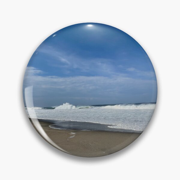 Item preview, Endless ocean coastline with breaking whitecaps designed and sold by Art of Momenz.