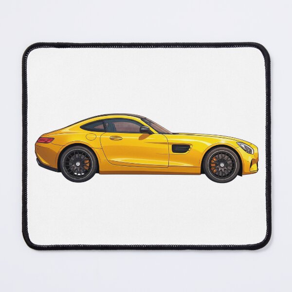 Item preview, Yellow Anime Sports Coupe Side Profile Art designed and sold by SimplyLovelyLab.