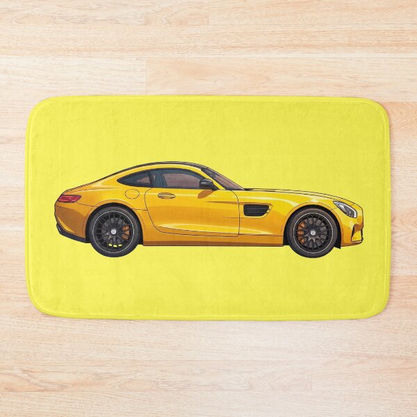 Item preview, Yellow Anime Sports Coupe Side Profile Art designed and sold by SimplyLovelyLab.