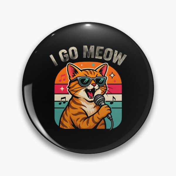 Item preview, I Go Meow Retro Meme Funny Vintage Cat Meme for Cat Lover designed and sold by Redgiant87x.