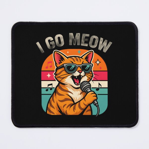 Item preview, I Go Meow Retro Meme Funny Vintage Cat Meme for Cat Lover designed and sold by Redgiant87x.