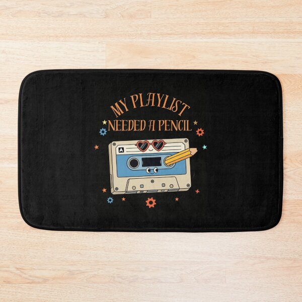 Item preview, My Playlist Needed a Pencil Old Skool Funny Retro Cassette Tape Nostalgia designed and sold by Cree8if.