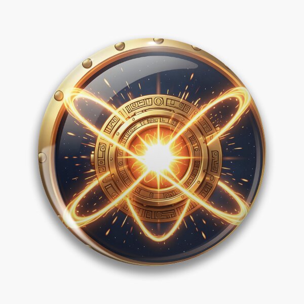 Item preview, Golden Atomic Reactor | Luxury Science Symbol designed and sold by simaso.