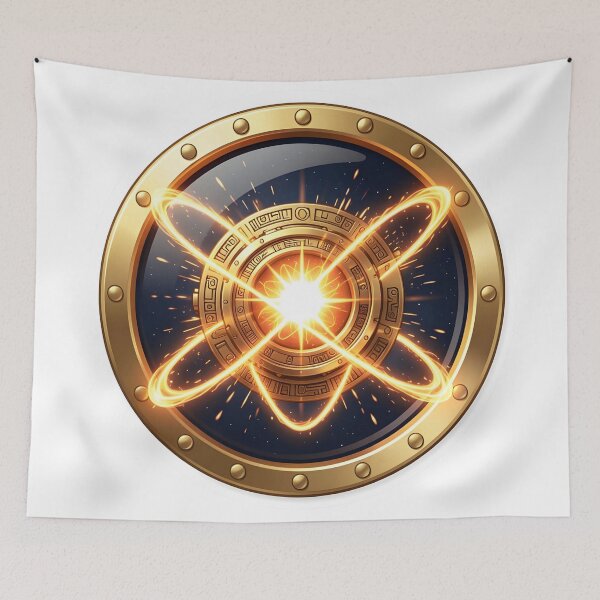 Item preview, Golden Atomic Reactor | Luxury Science Symbol designed and sold by simaso.