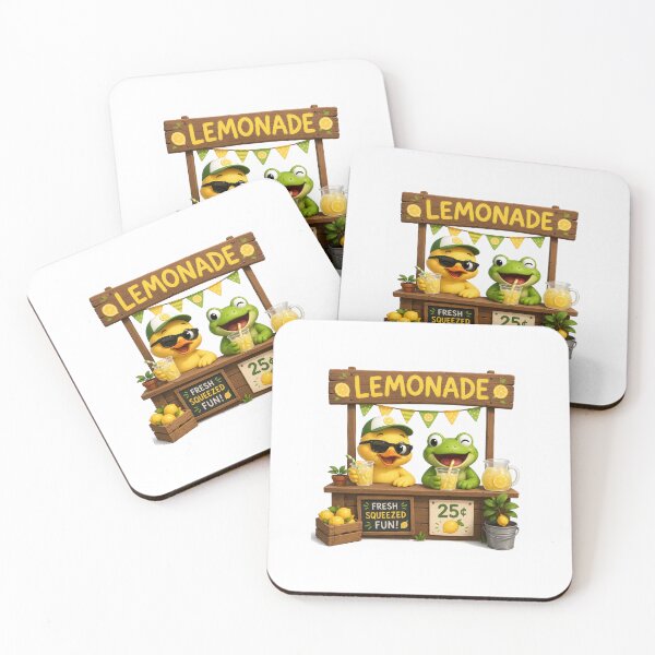 Item preview, Duck Frog Lemonade Stand - Fresh Squeezed Fun designed and sold by QuirkNest Studio .