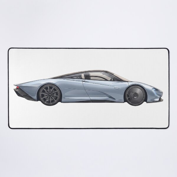 Item preview, Silver Anime Streamlined Hypercar Side View designed and sold by SimplyLovelyLab.