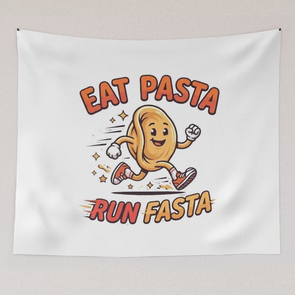 Item preview, Eat Pasta Run Fasta – Funny Running Food Pun designed and sold by SzymonC000zyArt.