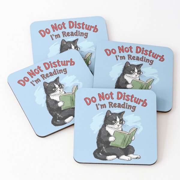 Item preview, Cat Reading Do Not Distrub designed and sold by HowToCanadian.
