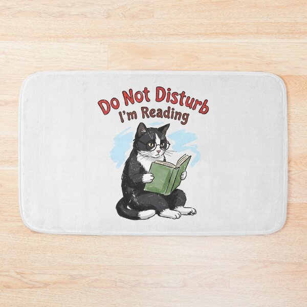 Item preview, Cat Reading Do Not Distrub designed and sold by HowToCanadian.