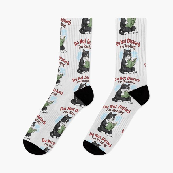 Item preview, Cat Reading Do Not Distrub designed and sold by HowToCanadian.