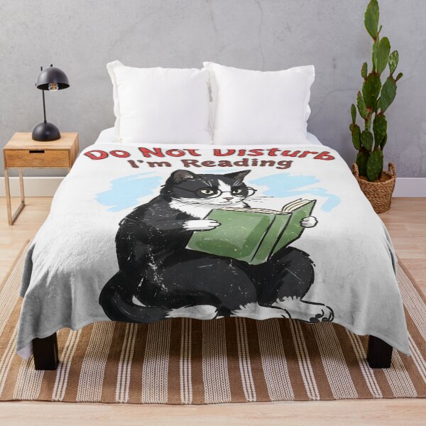 Item preview, Cat Reading Do Not Distrub designed and sold by HowToCanadian.